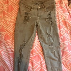 Grey American Eagle Jeans